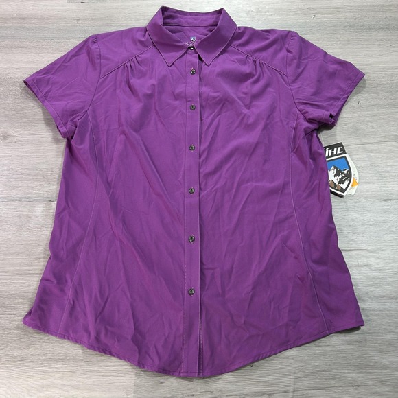 KÜHL Tops - NEW‎ Kuhl Renegade Shirt Womens Medium Purple Short Sleeve Button Up DWR Stretch